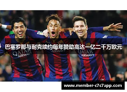 巴塞罗那与耐克续约每年赞助高达一亿二千万欧元